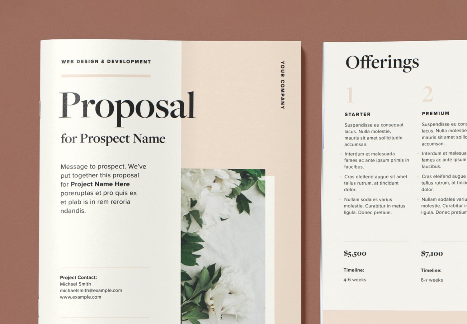 Featured of Minimalist Business Proposal InDesign Template