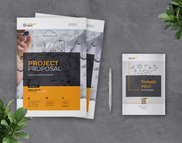 Featured of Project Proposal InDesign Tempalte