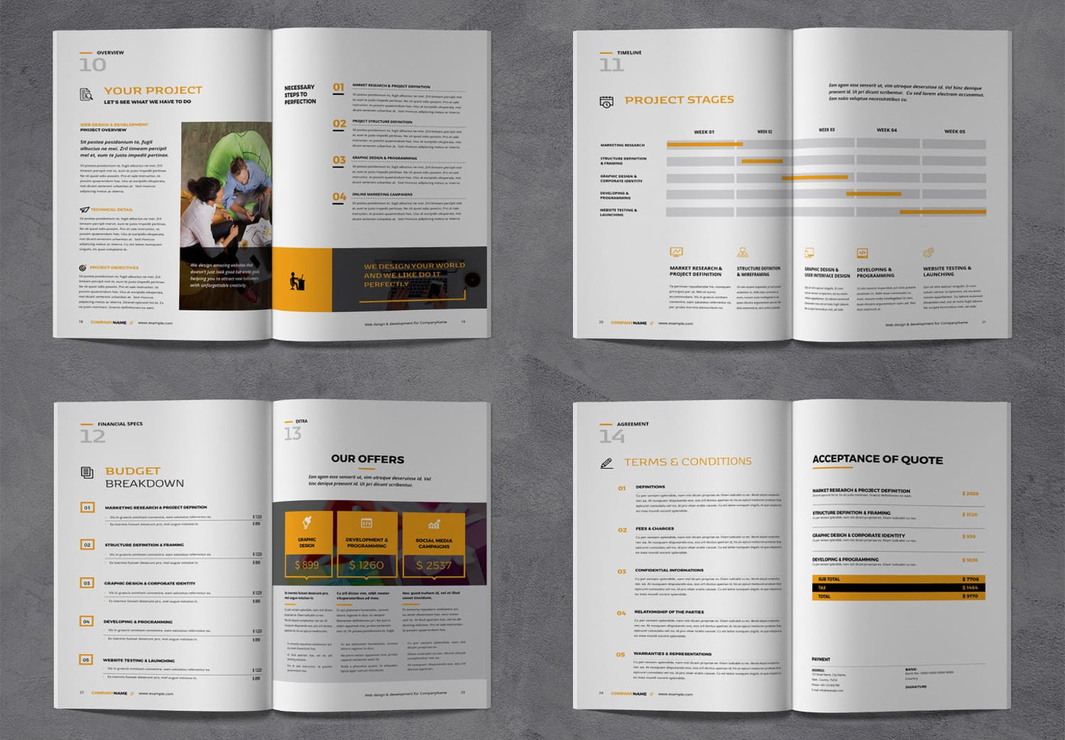 Preview Project Detail of Project Proposal InDesign Tempalte