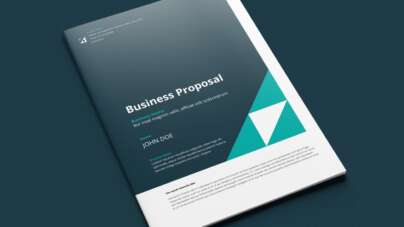 Thumbnail of Business Proposal InDesign Template with Teal and Green Accents