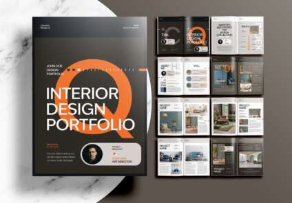 Free Interior Portfolio Template - Template Featured image