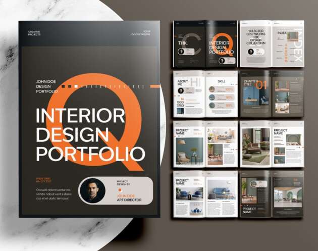 Free Interior Portfolio Template - Template Featured image