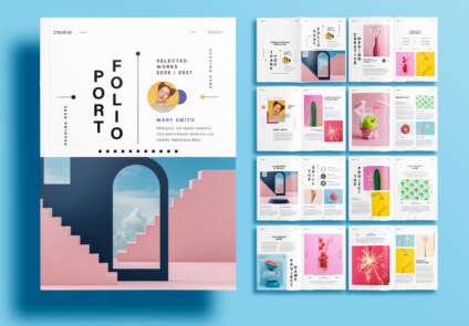 Thumbnail of Free Creative Graphic Design Portfolio Layout Template