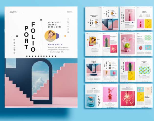 Thumbnail of Free Creative Graphic Design Portfolio Layout Template
