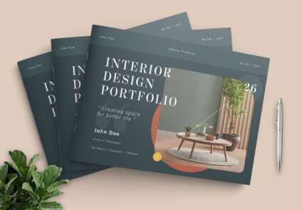 Free Interior Design Portfolio Brochure - Featured