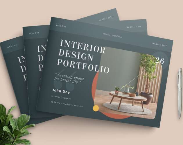 Free Interior Design Portfolio Brochure - Featured